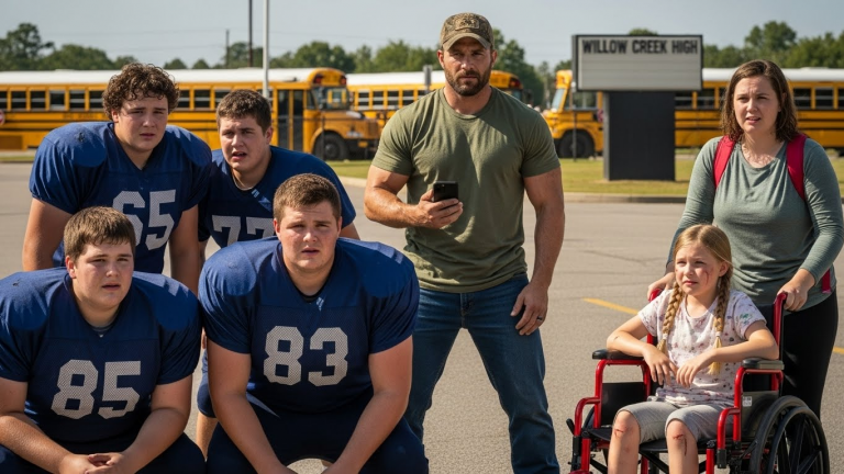 I’m a Combat Veteran. I Came Home to Silence. Then I Saw Her Wheelchair on the Ground. What Happened Next Was A Viral Moment That Changed Playground Justice Forever.