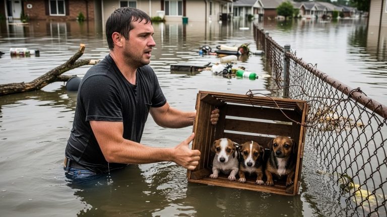HE LEFT THEM TO DROWN! I RISKED MY LIFE IN THE FLOOD TO SAVE THEM, THEN THE OWNER CAME OUT… I’VE NEVER HATED SOMEONE MORE!