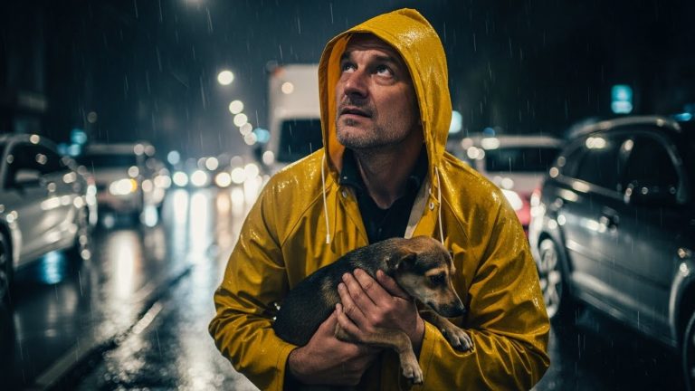 HE STOPPED TRAFFIC FOR A DYING DOG! WHAT HAPPENED NEXT WILL RESTORE YOUR FAITH IN HUMANITY!