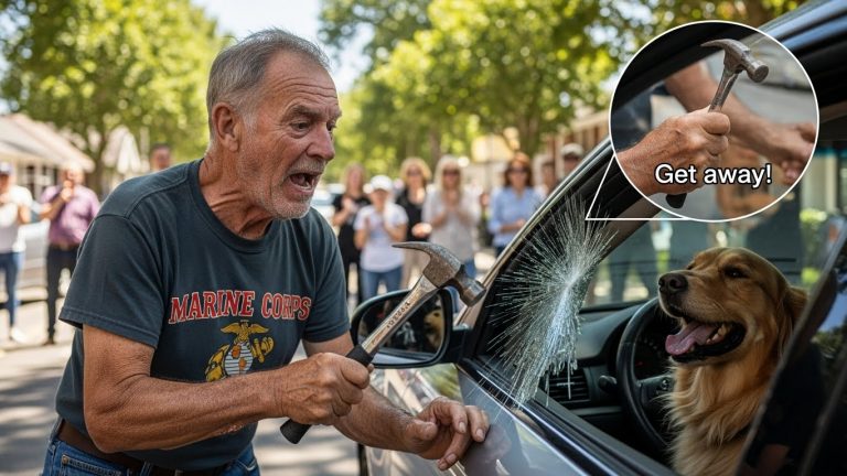HE SMASHED THE WINDOW! WHAT THE RETIRED MARINE DID NEXT SHOCKED EVERYONE! (YOU WON’T BELIEVE IT!)