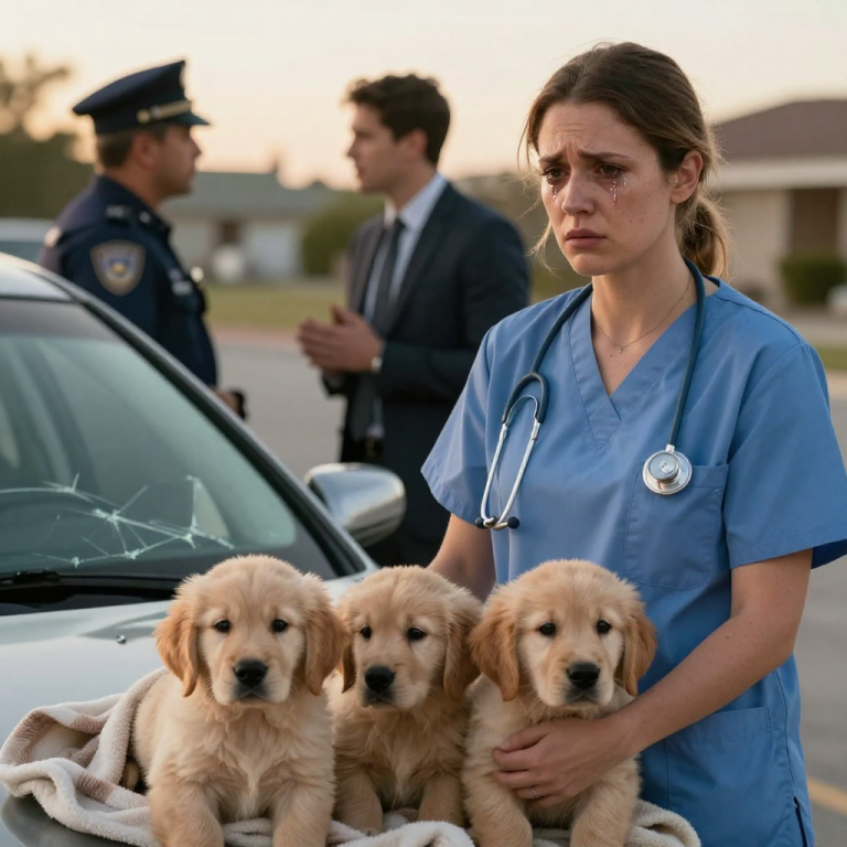 OFF-DUTY NURSE SMASHES CAR WINDOW TO SAVE TWO PUPPIES FROM CERTAIN DEATH! WHAT HAPPENED NEXT WILL SHOCK YOU!