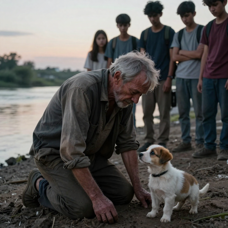 HE WAS ABOUT TO DROWN THEM! TEEN FILMED HEROIC RESCUE AS SIX PUPPIES GASPED FOR AIR!