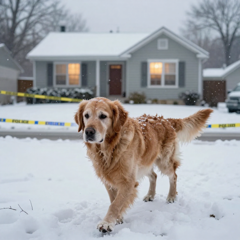 HE THREW A WOODEN CHAIR AT HIS DOG AND KICKED HIM OUT IN A BLIZZARD! I THOUGHT NO ONE SAW… BUT I WAS WRONG!