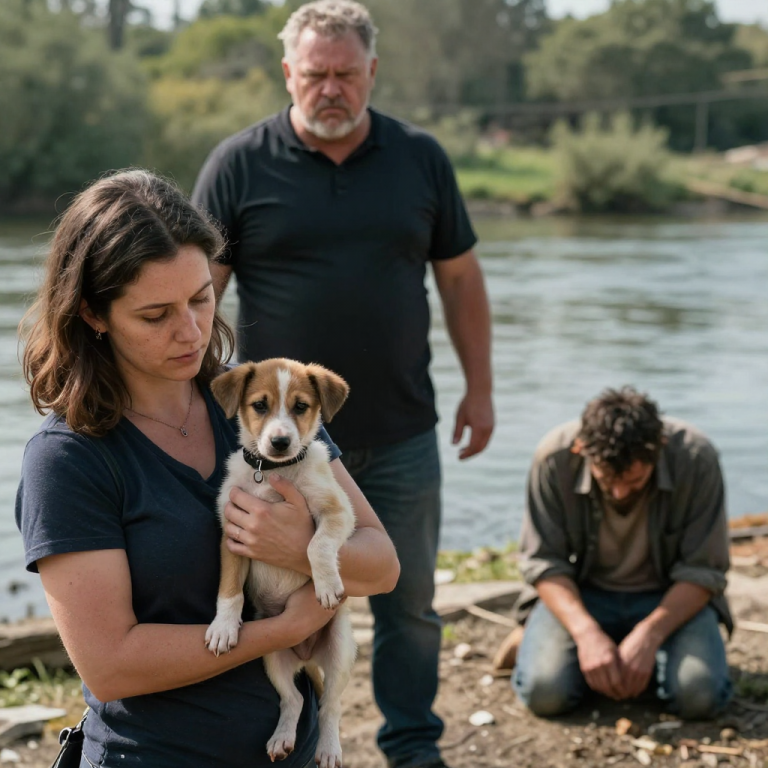 HE WAS ABOUT TO DROWN A PUPPY, BUT THEN A RETIRED DETECTIVE SHOWED UP AND GAVE HIM A CHILLING ULTIMATUM!