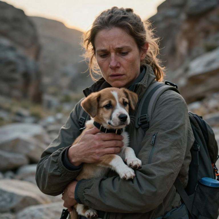 ABANDONED PUPPY’S DESPERATE CRIES ECHOED THROUGH THE RAVINE – WHAT HAPPENED NEXT WILL RESTORE YOUR FAITH IN HUMANITY! I RISKED EVERYTHING TO SAVE HIM!