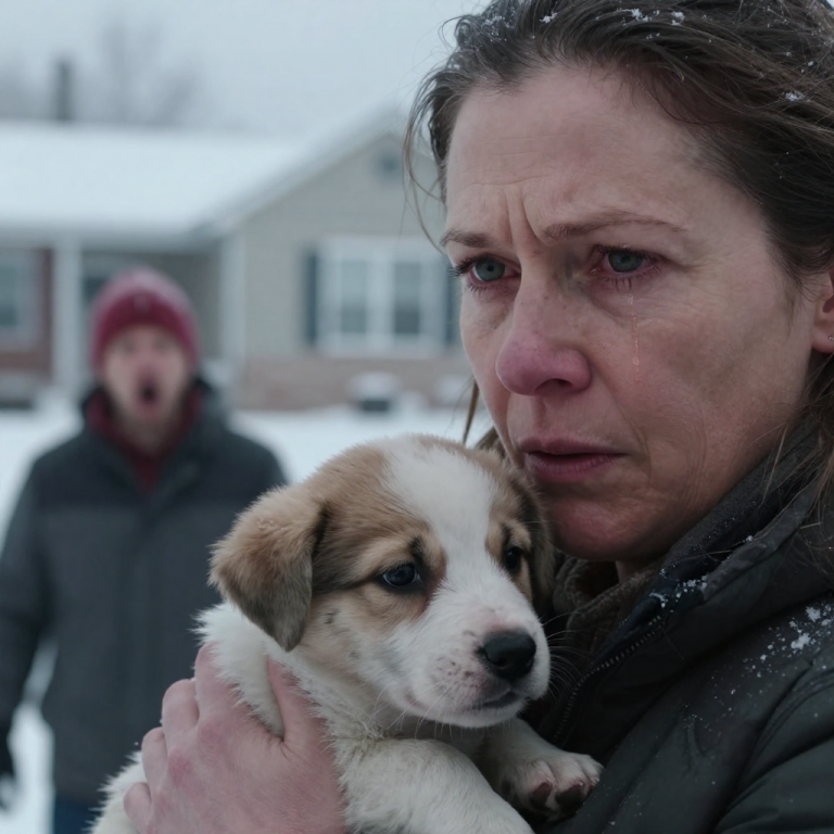 HELL FROZE OVER WHEN I SAW MY NEIGHBOR CHAINING HIS PUPPY IN A BLIZZARD! I SNAPPED, CUT THE ROPE, AND NOW I’M FACING ARREST! WAS I WRONG TO SAVE HIM?