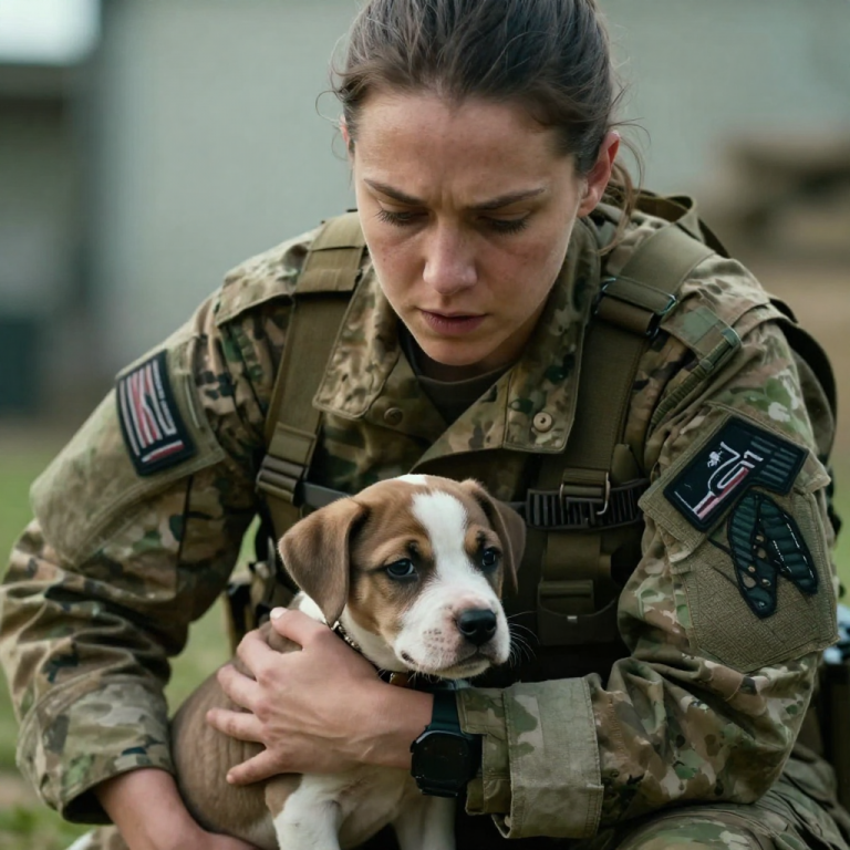 HE THOUGHT NO ONE WAS WATCHING AS HE RAISED HIS BOOT TO CRUSH THE PUPPY. HE WAS WRONG. A SOLDIER WAS COMING, AND HE WAS ABOUT TO LEARN WHAT PROTECTING THE INNOCENT REALLY MEANS.