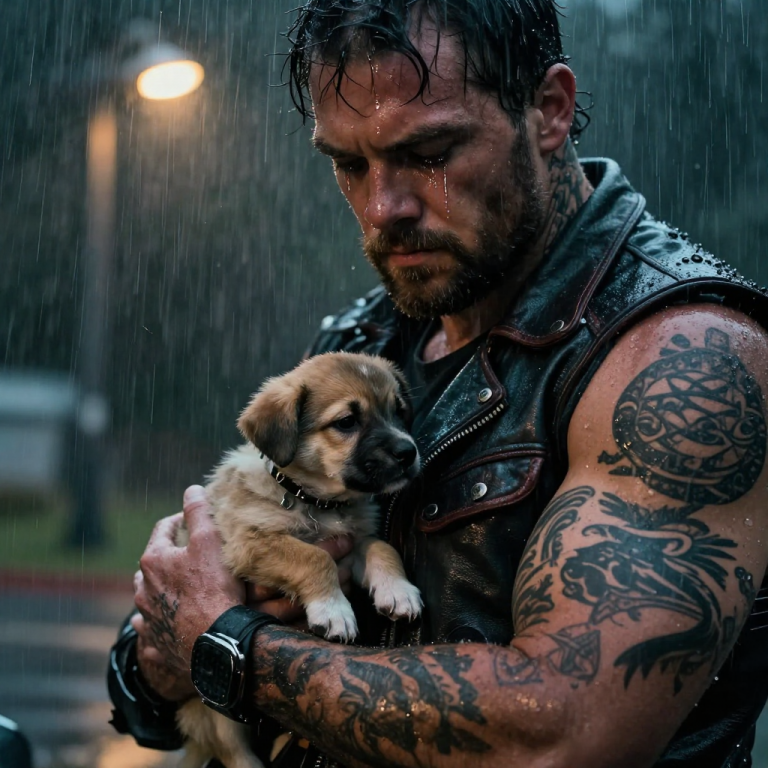 HE SNATCHED THE PUPPY AND THREW IT! WHAT HAPPENED NEXT BROUGHT ME TO TEARS! I NEVER EXPECTED THESE BIKERS TO REACT THIS WAY!