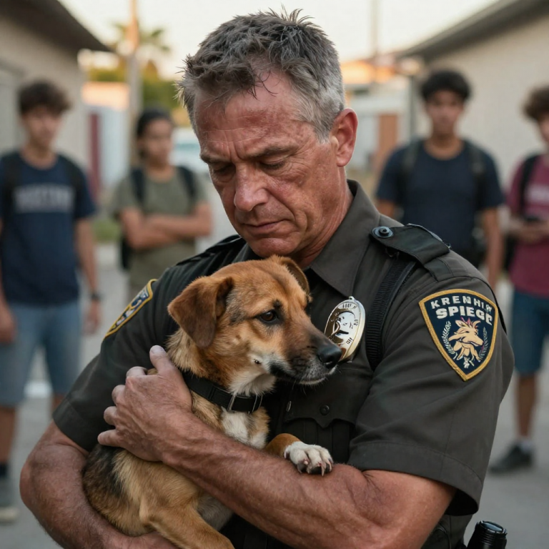 THEY TIED A FIRECRACKER TO A TERRIFIED DOG! WHAT THE COP DID NEXT MADE ME BELIEVE IN JUSTICE AGAIN. MY BLOOD BOILED WHEN I SAW THOSE PUNKS MOCKING HIS FEAR. I NEVER EXPECTED THE OFFICER TO REACT LIKE THAT!