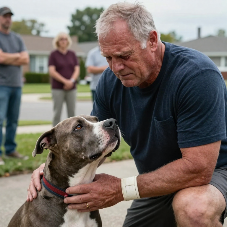 RETIRED BOXER’S RAGE: WATCH AS HE STOPS A NEIGHBOR FROM BRUTALLY ATTACKING HIS DEFENSELESS DOG WITH AN IRON CHAIN! THE COMMUNITY IS IN SHOCK!