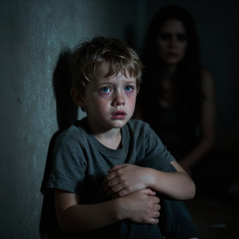 SHE FORCED MY 5-YEAR-OLD TO SIT IN THE DARK, WHISPERING HIS ‘FAKE FAMILY’ DIDN’T WANT HIM. BUT SHE DIDN’T KNOW I WAS ALREADY ON THE PHONE WITH THE POLICE – A RESCUE HE’LL NEVER FORGET!