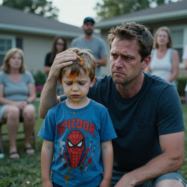 “YOU DON’T BELONG HERE!” SHE SCREAMED, AS JUICE DRIPPED FROM MY SON’S HAIR. I WATCHED IN HORROR AS HIS BIOLOGICAL MOTHER TRIED TO ERASE HIM, BUT SHE FORGOT ONE THING: A FATHER’S LOVE IS A FORCE OF NATURE. WITNESS HOW HE TURNED PAIN INTO POWER AND FOUGHT BACK FOR HIS SON’S RIGHT TO BELONG. PREPARE FOR A STORY OF UNCONDITIONAL LOVE, HEARTBREAK, AND ULTIMATE REDEMPTION.