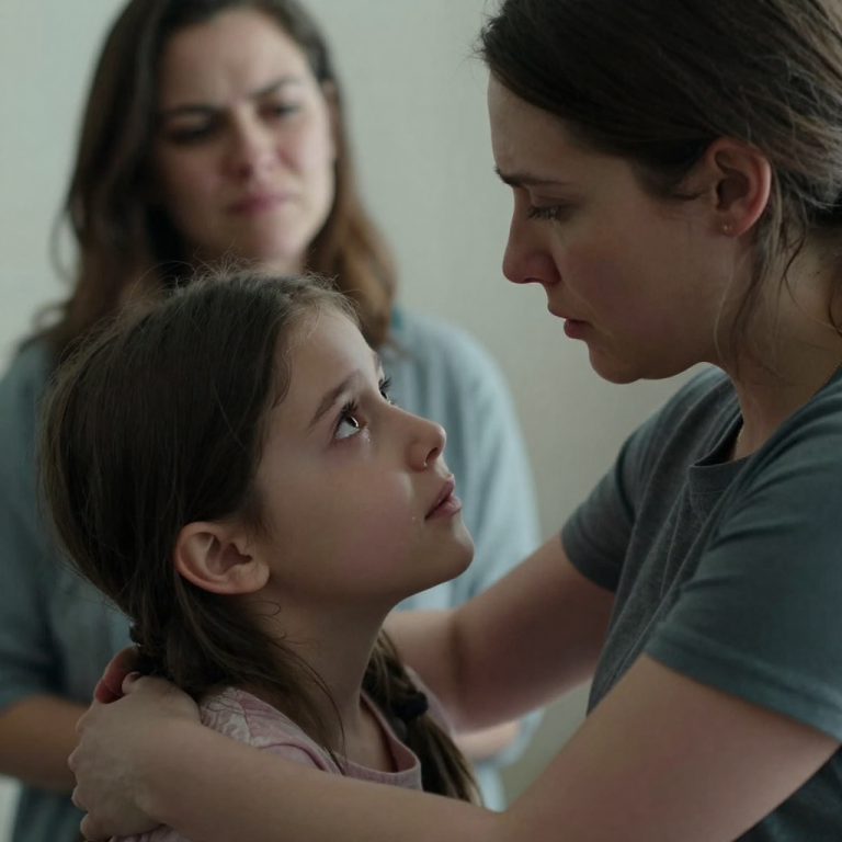 MY 8-YEAR-OLD DAUGHTER COLLAPSED IN TEARS AS HER BIOLOGICAL MOTHER TAUNTED HER, DECLARING SHE WAS “NOT WORTH THE EFFORT.” THE CRUELTY WAS UNBEARABLE, BUT THEN, LIKE AN ANGEL OF VENGEANCE, THE WOMAN WHO RAISED HER APPEARED, READY TO BURN THE WORLD DOWN TO PROTECT HER DAUGHTER!