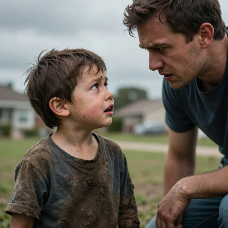 HE CALLED MY SON A CURSE AND SHOVED HIM IN THE MUD! I SHOWED HIM WHAT A REAL DAD DOES!
