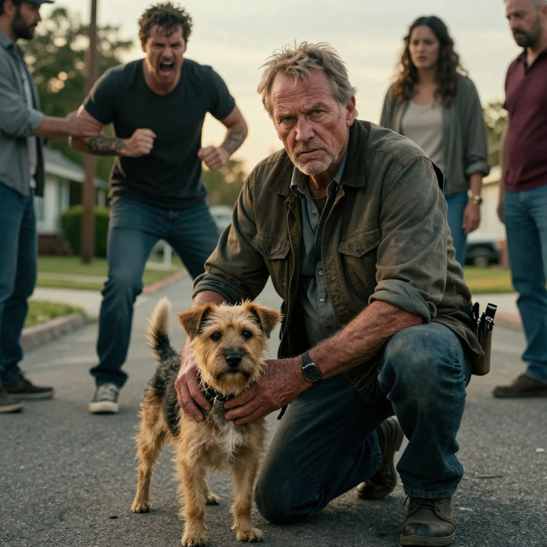 HE YANKED HIS DOG SO HARD ITS FRONT LEGS LIFTED OFF THE GROUND. WHAT THE RETIRED DETECTIVE DID NEXT MADE HIM REGRET EVERYTHING!
