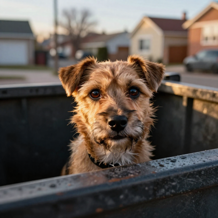 HE TOSSED HIS DOG INTO A DUMPSTER LIKE GARBAGE, BUT A VETERAN WITNESSED IT ALL! WHAT HAPPENED NEXT WILL RESTORE YOUR FAITH IN HUMANITY AND MAKE YOU REALIZE SOME PEOPLE DON’T DESERVE TO OWN PETS!