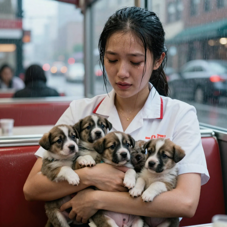 HE THREW THEM OUT LIKE TRASH! I ALMOST DROVE PAST, BUT THEN I SAW THE BAG MOVE! FIVE HELPLESS PUPPIES, A RAINSTORM, AND A DITCH – I HAD SECONDS TO SAVE THEM!