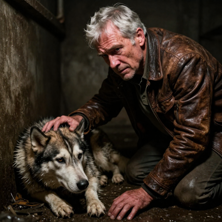FORGOTTEN AND FORSAKEN: HOW A HEARTLESS OWNER LEFT A HUSKY TO ROT IN A BASEMENT, ONLY FOR A SILVER-HAIRED VETERAN TO TURN HIS MISERY INTO A MIRACLE