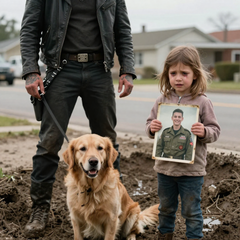 HE KICKED A GOLDEN RETRIEVER INTO A DITCH! I’M A 300-POUND BIKER, BUT I BROKE DOWN. YOU WON’T BELIEVE WHAT HAPPENED NEXT WHEN I CONFRONTED HIM! MY RAGE UNLEASHED A SECRET THAT CHANGED EVERYTHING!