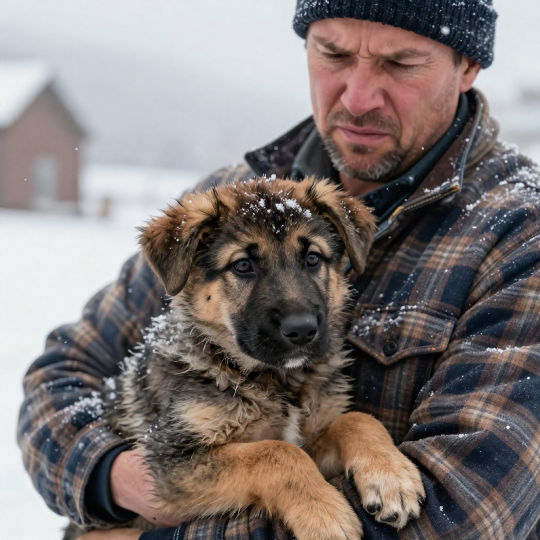 ABANDONED IN THE BLIZZARD: I FOUND HER SHIVERING, FROZEN TO THE GROUND WHILE HER ‘OWNER’ WATCHED FROM INSIDE! MY BLOOD BOILED – THIS IS A RESCUE MISSION I’LL NEVER FORGET!