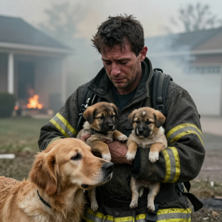 I PULLED THEM FROM THE FLAMES, BUT IT WAS HER EYES THAT HAUNT ME. A MOTHER’S LOVE BURNS HOTTER THAN ANY FIRE, AND I, A SIMPLE FIREFIGHTER, BECAME AN UNLIKELY GUARDIAN.