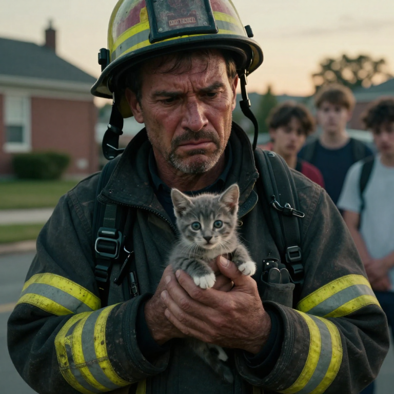 HEARTLESS TEENS USED A KITTEN AS A FOOTBALL UNTIL A FIREFIGHTER STEPPED IN! WHAT HAPPENED NEXT WILL RESTORE YOUR FAITH IN HUMANITY!