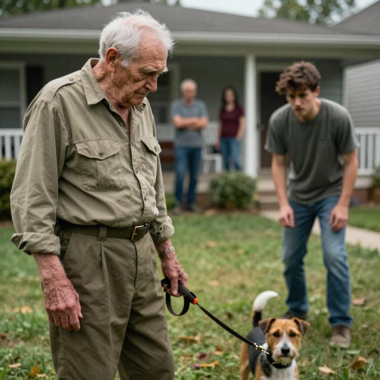 HELL ON EARTH: MY GRANDFATHER, A COMBAT VET, WITNESSED A NEIGHBOR’S CRUEL ABUSE OF A DOG. WHAT HE DID NEXT SILENCED EVERYONE. YOU WON’T BELIEVE THE TENSION IN THIS SUBURBAN STANDOFF!