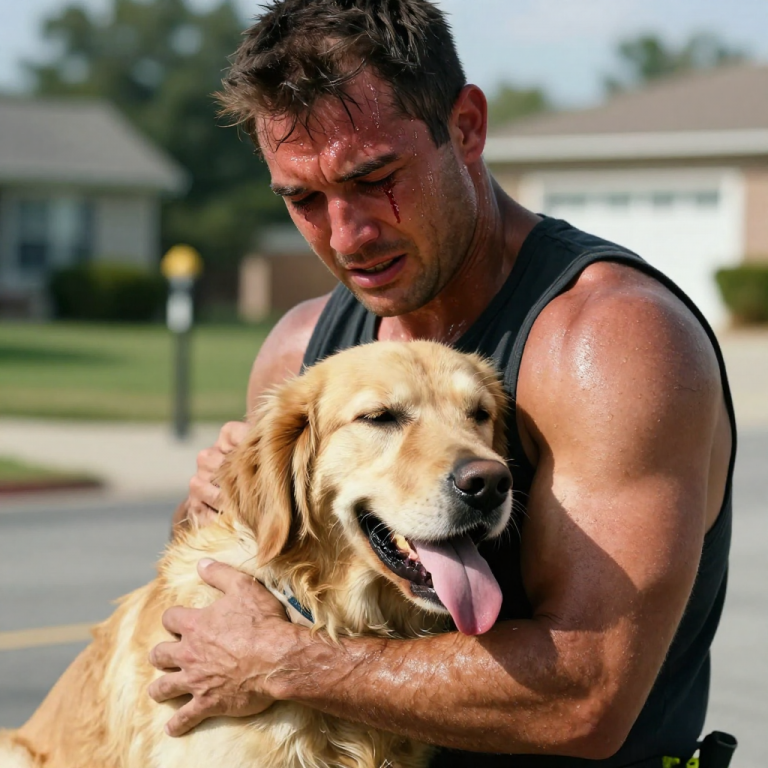 LEFT TO DIE: OWNER’S CRUEL MOCKERY AS GOLDEN RETRIEVER COLLAPSES IN 100-DEGREE HEAT! I SMASHED THE GATE, BUT WAS IT TOO LATE TO SAVE HIM FROM A HORRIFIC DEATH?