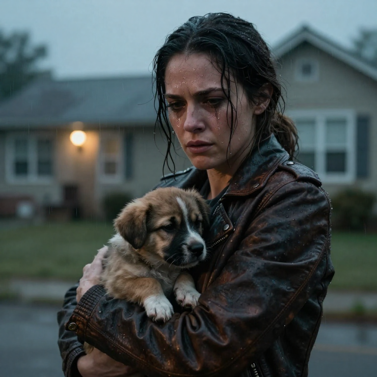 HE HELD THE SHIVERING PUPPY UNDER THE FREEZING WATER HOSE UNTIL I SCREAMED, “STOP!” AND PULLED HIM AWAY, BUT I KNEW IN THAT MOMENT I WASN’T JUST SAVING THE DOG, I WAS STARTING A WAR.