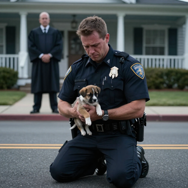 HE CALLED THEM TRASH: Officer Hernandez found four abandoned puppies on the highway, then the radio crackled with the owner’s identity—a local judge known for animal rights, who sneered, ‘Just get rid of them,’ forcing Hernandez to choose between his badge and their lives as the clock ticked.