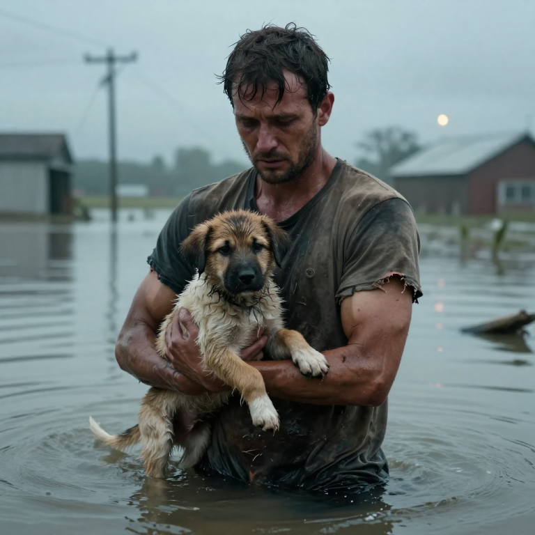 THEY LEFT THEM TO DROWN, AND THEN THE POWER LINES FELL: When the floodwaters rose, they abandoned the farm dogs in locked cages, sentencing them to death, but one man risked his life in the storm surge, only to face a cruelty far greater than the hurricane itself.