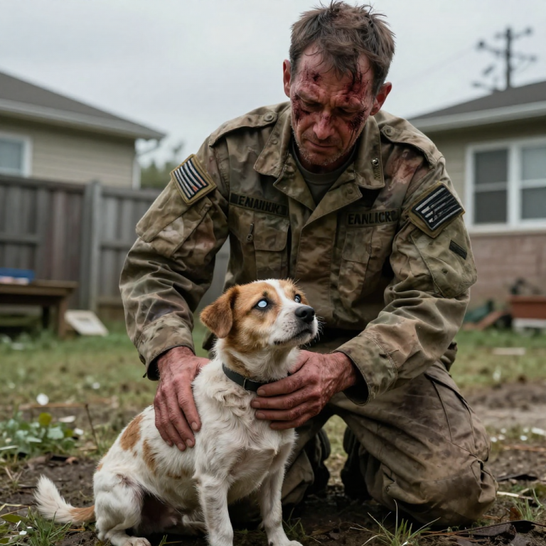 THEY LAUGHED AS THEY PELTED A BLIND DOG WITH ROCKS, BUT THEIR SMIRKS VANISHED WHEN A VETERAN STEPPED IN AND SAID, ‘FIND SOMEONE WHO CAN FIGHT BACK,’ AND THEN THE SCHOOL BOARD CAME AFTER HIM.