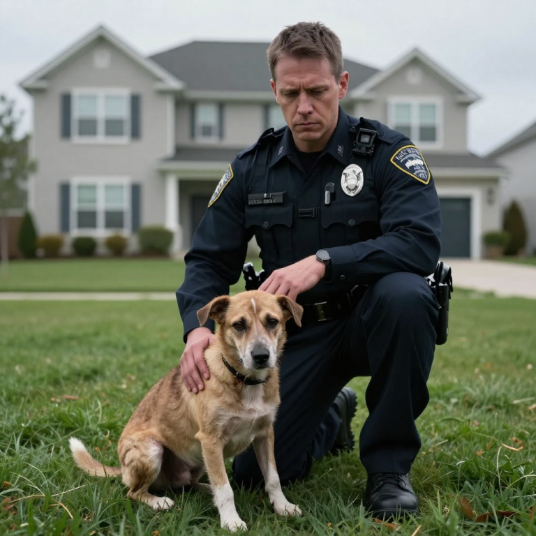 HE THREW ROCKS AT A STARVING DOG, LAUGHING AS IT CRIED, BUT WHEN HE TURNED AROUND, HE SAW A STATE TROOPER WHOSE EYES PROMISED REVENGE.