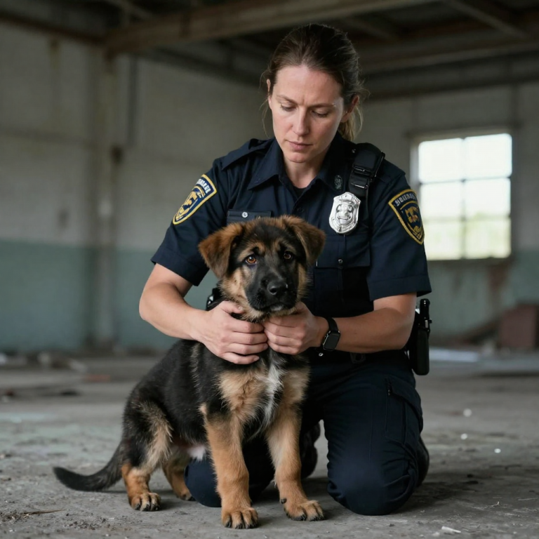 THEY CALLED HIM ‘GARBAGE’ AND LEFT HIM TO DIE, BUT WHEN AN ANIMAL CONTROL OFFICER SAW THE PUPPY’S EYES, SHE KNEW SHE WAS LOOKING AT A FIGHTER WHO WOULD NOT LET HIS FAMILY BE ERASED.