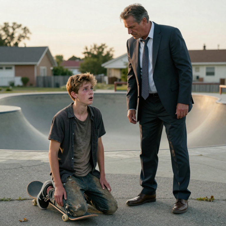 THEY CALLED HIM ‘TRASH-DWELLER’ AND BROKE HIS SKATEBOARD, FILMING HIS SHAME FOR SOCIAL MEDIA—BUT THEY DIDN’T KNOW HE WAS FAMILY, AND NOW THEIR RICH FATHERS WILL PAY THE PRICE FOR HUMILIATING HIM IN PUBLIC.