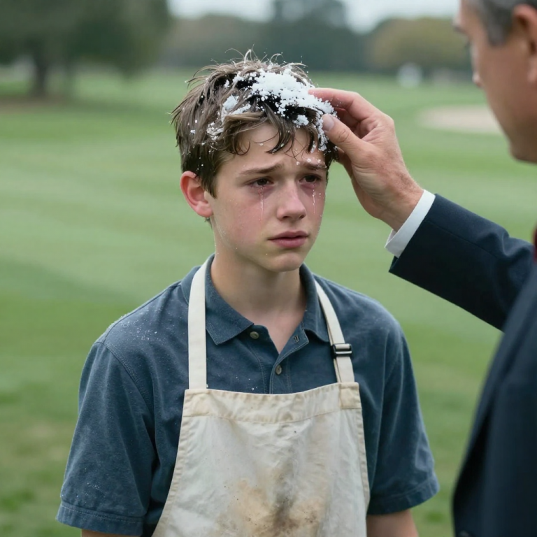 THEY POURED SALT ON MY HEAD AND CALLED ME “INVISIBLE,” BUT THEY FROZE WHEN THE MAFIA BOSS KISSED MY FOREHEAD AND SAID, “IS THIS HOW YOU TREAT THE OWNER’S GRANDSON?”