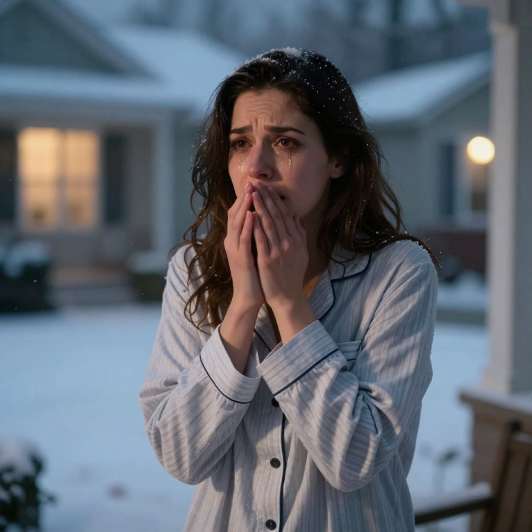 THEY LOCKED ME OUT IN THE SNOW, LAUGHING AS I BEGGED – BUT THEIR MISTAKE WASN’T ME, IT WAS SUMMONING THE WRATH OF A GHOST FROM THEIR PAST.