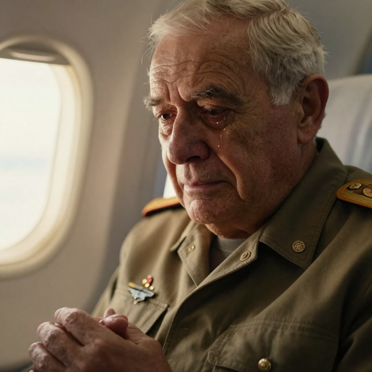 THEY TRIED TO KICK HIM OFF THE PLANE BECAUSE HE WASN’T ‘FIRST CLASS’ ENOUGH; THE FLIGHT ATTENDANT SAID, ‘THIS IS A PREMIUM CABIN, SIR’ — BUT WHEN THE CAPTAIN HEARD WHY A GOLD STAR FATHER WAS TRAVELING, EVERYTHING CHANGED.