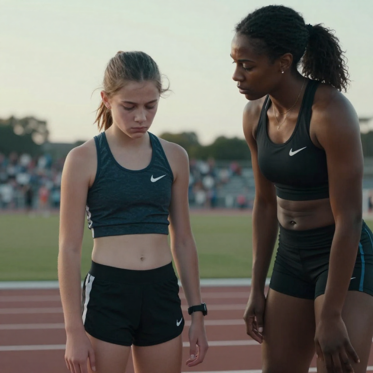 THE COACH SAID I WAS TOO SLOW TO WIN; HE LAUGHED WHEN I SHOWED UP TO STATE; THEN AN OLYMPIC GOLD MEDALIST WALKED ONTO THE TRACK AND TOLD HIM, ‘YOU’RE BANNED.’
