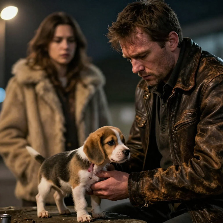 I RISKED MY LIFE FOR A FREEZING PUPPY, BUT WHEN THE OWNER SCREAMED, “THAT DOG IS WORTH MORE THAN YOUR BIKE!” I LEARNED A PAINFUL LESSON ABOUT WEALTH AND WORTH.