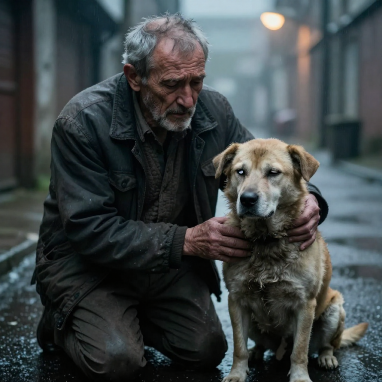 HE DUMPED A BUCKET OF FILTH ON A BLIND DOG! HE THOUGHT NO ONE WAS WATCHING, BUT A GROUP OF VETERANS SAW EVERYTHING, AND NOW HIS LIFE IS ABOUT TO CHANGE FOREVER.