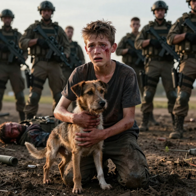 HE KICKED MY DOG OFF THE PORCH LIKE GARBAGE, THEN REALIZED THE TRUCK PULLING UP HIS DRIVEWAY WAS FULL OF VETERANS WHO HE USED TO BULLY IN HIGH SCHOOL.