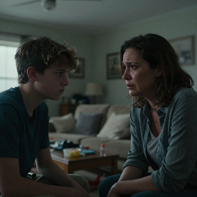 I SCREAMED IN HIS FACE THAT HIS FATHER WAS A DEADBEAT WHO LEFT US PENNILESS, AND WATCHED ALL THE TRUST DRAIN OUT OF HIS EYES — NOW MY SON HATES ME, BUT A BILLIONAIRE JUST OFFERED TO PAY HIS COLLEGE IF I PUBLICLY APOLOGIZE.