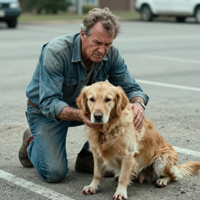 HE DRAGGED HIS BLEEDING DOG ACROSS THE GRAVEL, LAUGHING—BUT HE DIDN’T KNOW I WAS WATCHING. Now he’s pinned, terrified, begging for mercy, but bullies only understand the language of power when it’s used against them, and I refuse to let him hurt that innocent animal again.