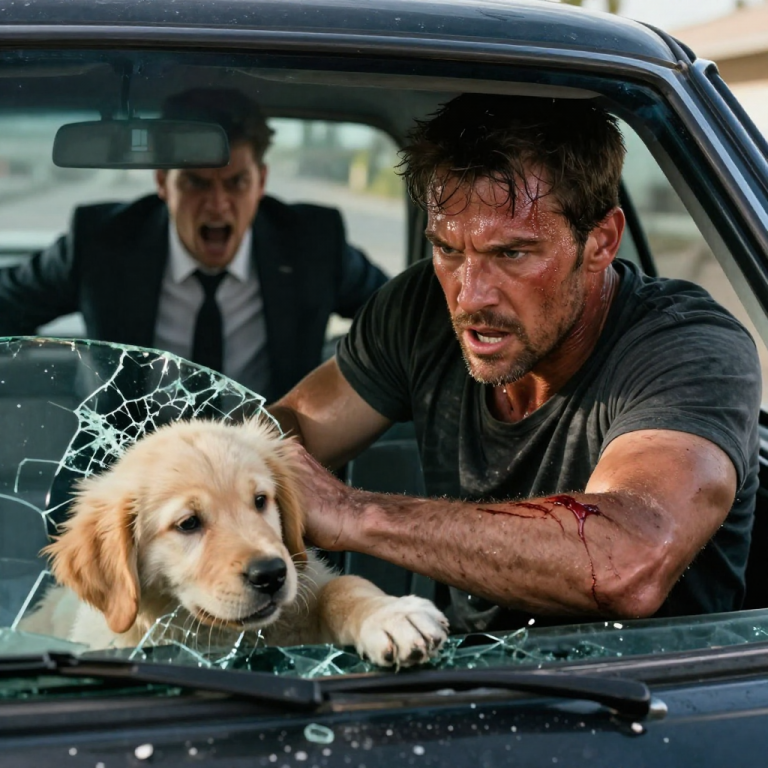 HE LEFT FOUR HELPLESS PUPPIES TO BAKE IN A 100-DEGREE OVEN WHILE HE ATE LOBSTER, BUT WHEN HE SQUARED UP TO ME FOR SMASHING HIS WINDOW, HE DIDN’T KNOW WHO I WAS. I watched the condensation vanish from the glass while their tiny chests stopped heaving, and I knew the law regarding property damage didn’t matter anymore—morality did. He screamed about his imported Italian leather, threatening to sue me into poverty, unaware that the badge in my pocket was about to unearth his family’s deepest, darkest political secrets and burn his legacy to the ground.
