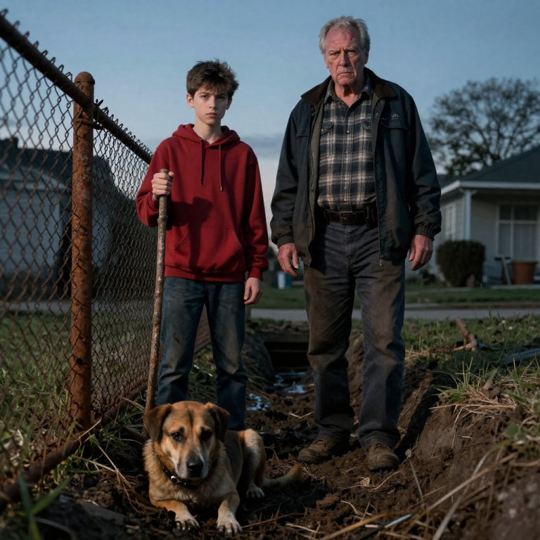 THEY LAUGHED AS THEY POKED THE HELPLESS DOG TRAPPED IN THE MUD, THINKING NO ONE WAS WATCHING IN THE DESOLATE DRAINAGE DITCH, BUT THEY DIDN’T KNOW THE OLD MAN STANDING SILENTLY BEHIND THEM WAS A RETIRED HOMICIDE DETECTIVE WHO HAD SPENT THIRTY YEARS HUNTING MONSTERS, AND HE WAS ABOUT TO TEACH THEM A LESSON THAT NO BADGE COULD EVER ENFORCE.