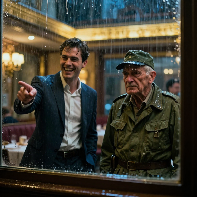 THEY LOCKED ME IN THE FREEZING RAIN AND LAUGHED AT MY SHAKING HANDS, UNAWARE THAT THE MAN RUNNING TOWARD US IN TERROR WAS THEIR FATHER—AND HE KNEW EXACTLY WHO I WAS.