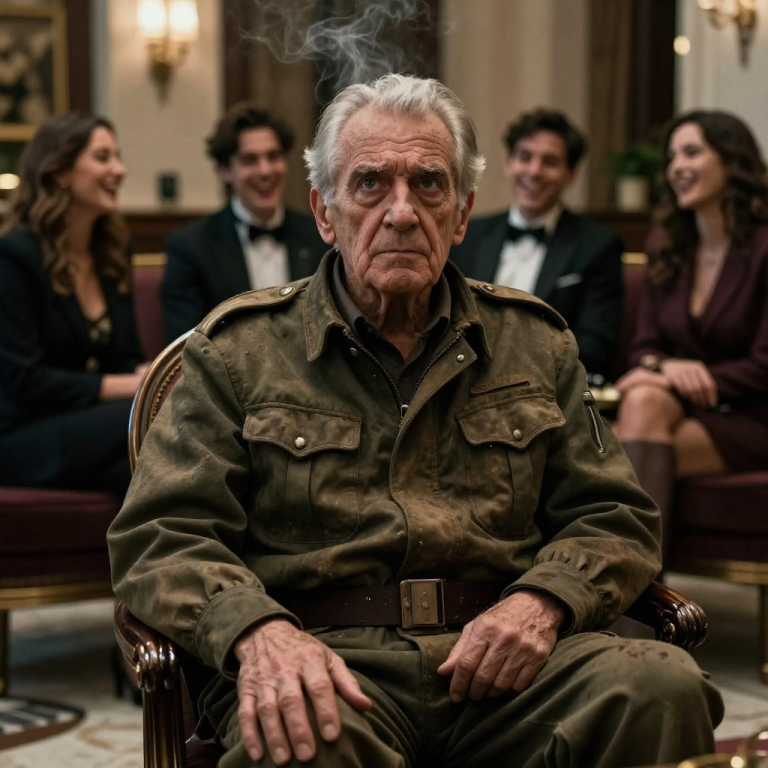 “DOES IT BURN, OLD MAN?” THEY LAUGHED AS THE SCALDING DARK ROAST SOAKED INTO MY ONLY PAIR OF GOOD SLACKS, COMPLETELY UNAWARE THAT THE MARBLE FLOORS THEY STOOD ON WERE PAID FOR BY THE VERY MAN THEY WERE TORMENTING, UNTIL THEIR FATHER WALKED IN AND HIS FACE DRAINED OF ALL COLOR.