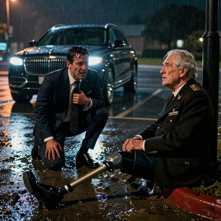 HE TOSSED MY PROSTHETIC LEG INTO THE MUD AND LAUGHED, BUT THE SILENCE WAS DEAFENING WHEN HIS BILLIONAIRE FATHER ARRIVED AND DROPPED TO HIS KNEES IN FEAR.