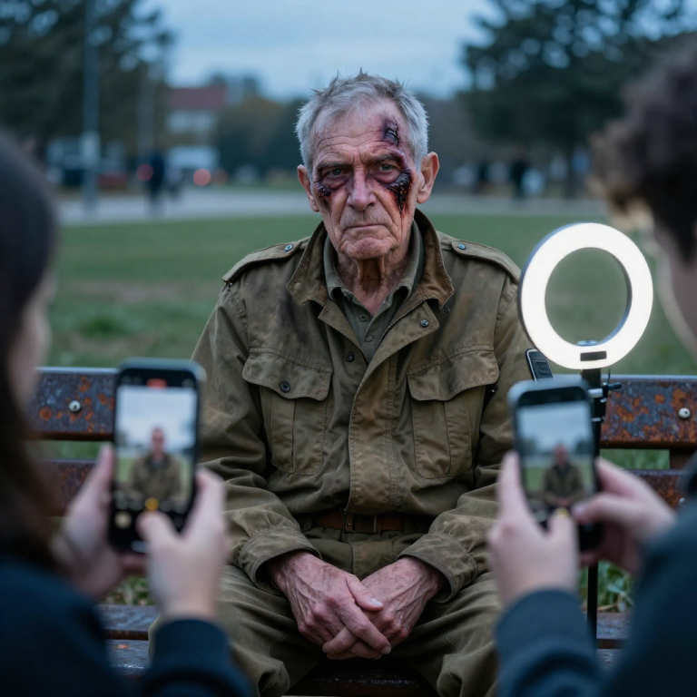 THEY CORNERED ME OUTSIDE THE DINER, PRESSING THEIR PHONES INTO MY SCARRED SKIN, LAUGHING AS THEY CALLED ME A BROKEN MONSTER FOR THEIR FOLLOWERS TO SEE. THEY DIDN’T KNOW THAT THE MAN THEY WERE MOCKING WASN’T JUST A VETERAN—HE WAS THE REASON THEIR FATHER HAD A CAREER, AND THE ONLY MAN THEIR FATHER TRULY FEARED. WHEN THAT VIDEO HIT THE INTERNET, IT DIDN’T JUST GO VIRAL; IT STARTED A CLOCK THAT WAS TICKING DOWN TO THE MOMENT THEIR PRIVILEGED LIVES WOULD TURN TO ASH.